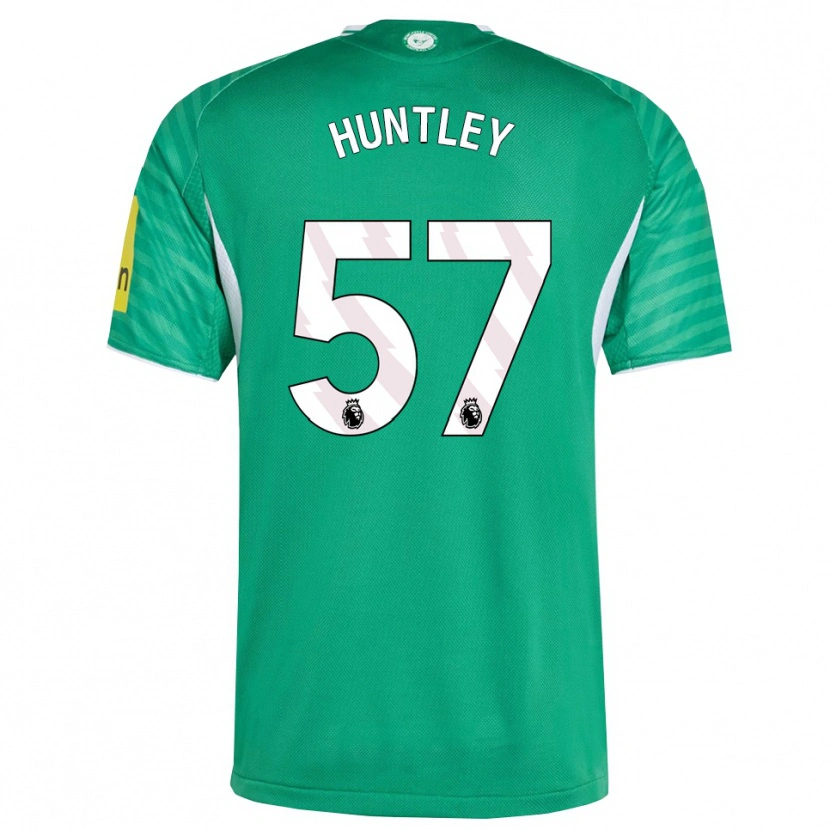 Danxen Kinder James Huntley #57 Grün Weiß Auswärtstrikot Trikot 2025/26 T-Shirt