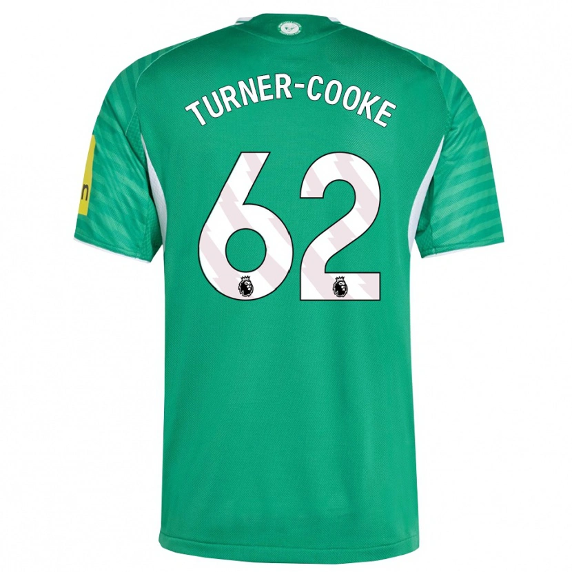 Danxen Kinder Jay Turner-Cooke #62 Grün Weiß Auswärtstrikot Trikot 2025/26 T-Shirt