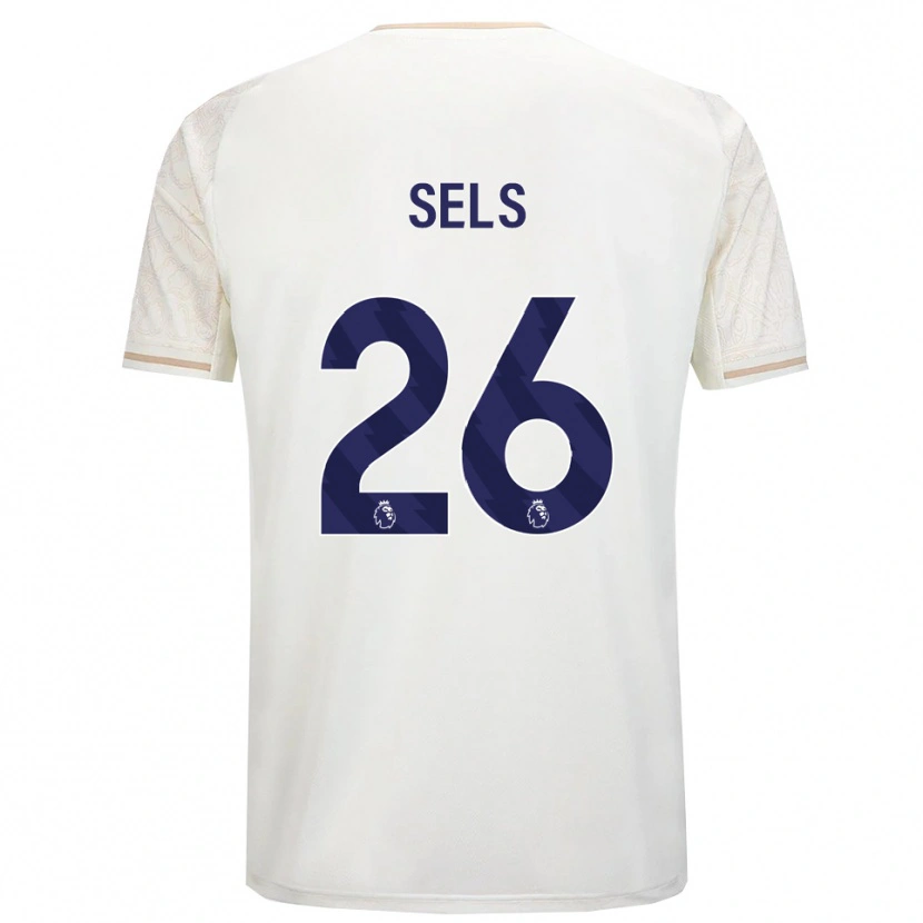 Danxen Kinder Matz Sels #26 Creme Weiß Schwarz Auswärtstrikot Trikot 2025/26 T-Shirt