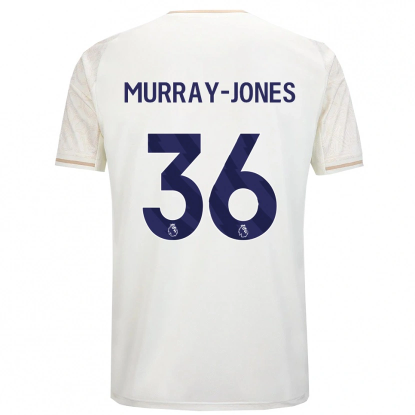 Danxen Kinder George Murray-Jones #36 Creme Weiß Schwarz Auswärtstrikot Trikot 2025/26 T-Shirt