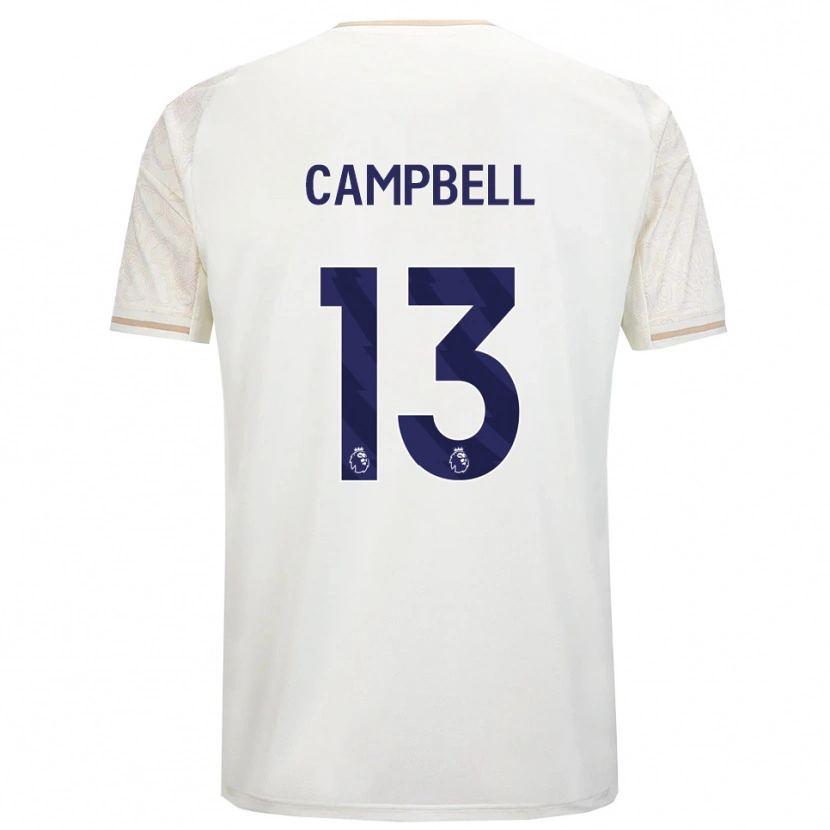 Danxen Kinder Luke Campbell #13 Creme Weiß Schwarz Auswärtstrikot Trikot 2025/26 T-Shirt