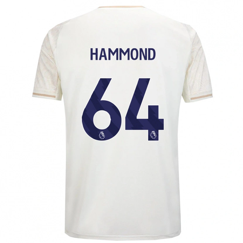 Danxen Kinder Ben Hammond #64 Creme Weiß Schwarz Auswärtstrikot Trikot 2025/26 T-Shirt