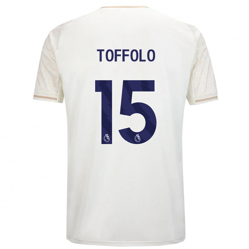 Danxen Kinder Harry Toffolo #15 Creme Weiß Schwarz Auswärtstrikot Trikot 2025/26 T-Shirt