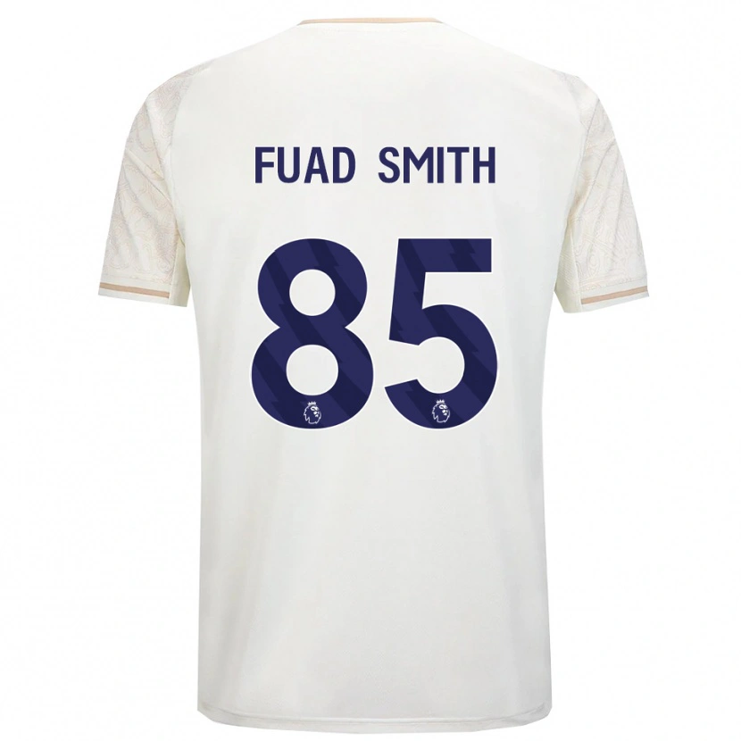 Danxen Kinder Fuad Smith #85 Creme Weiß Schwarz Auswärtstrikot Trikot 2025/26 T-Shirt