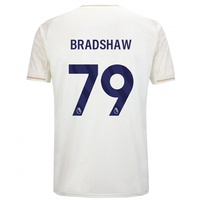 Danxen Kinder Alfie Bradshaw #79 Creme Weiß Schwarz Auswärtstrikot Trikot 2025/26 T-Shirt