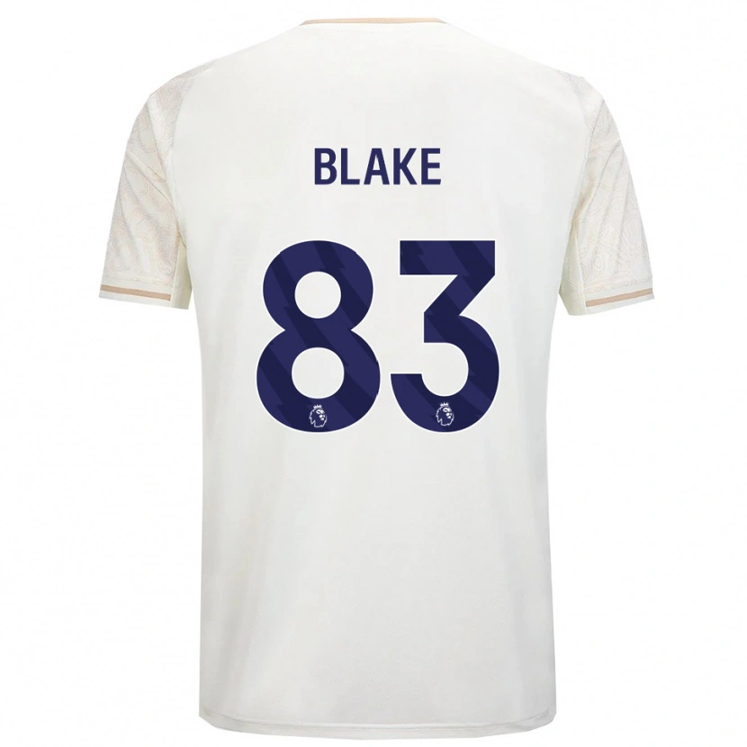 Danxen Kinder Zyan Blake #83 Creme Weiß Schwarz Auswärtstrikot Trikot 2025/26 T-Shirt