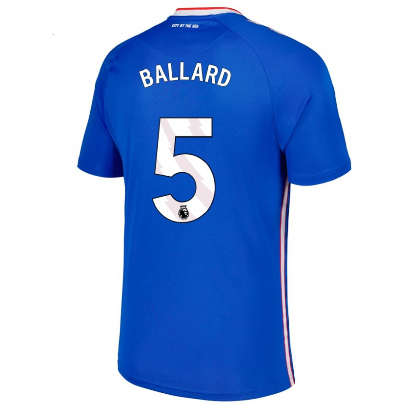 Danxen Kinder Daniel Ballard #5 Blau Weiß Auswärtstrikot Trikot 2025/26 T-Shirt