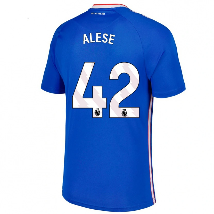 Danxen Kinder Aji Alese #42 Blau Weiß Auswärtstrikot Trikot 2025/26 T-Shirt