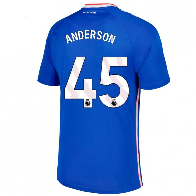 Danxen Kinder Joe Anderson #45 Blau Weiß Auswärtstrikot Trikot 2025/26 T-Shirt
