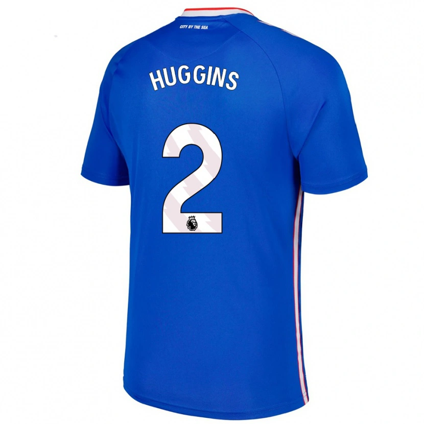 Danxen Kinder Niall Huggins #2 Blau Weiß Auswärtstrikot Trikot 2025/26 T-Shirt