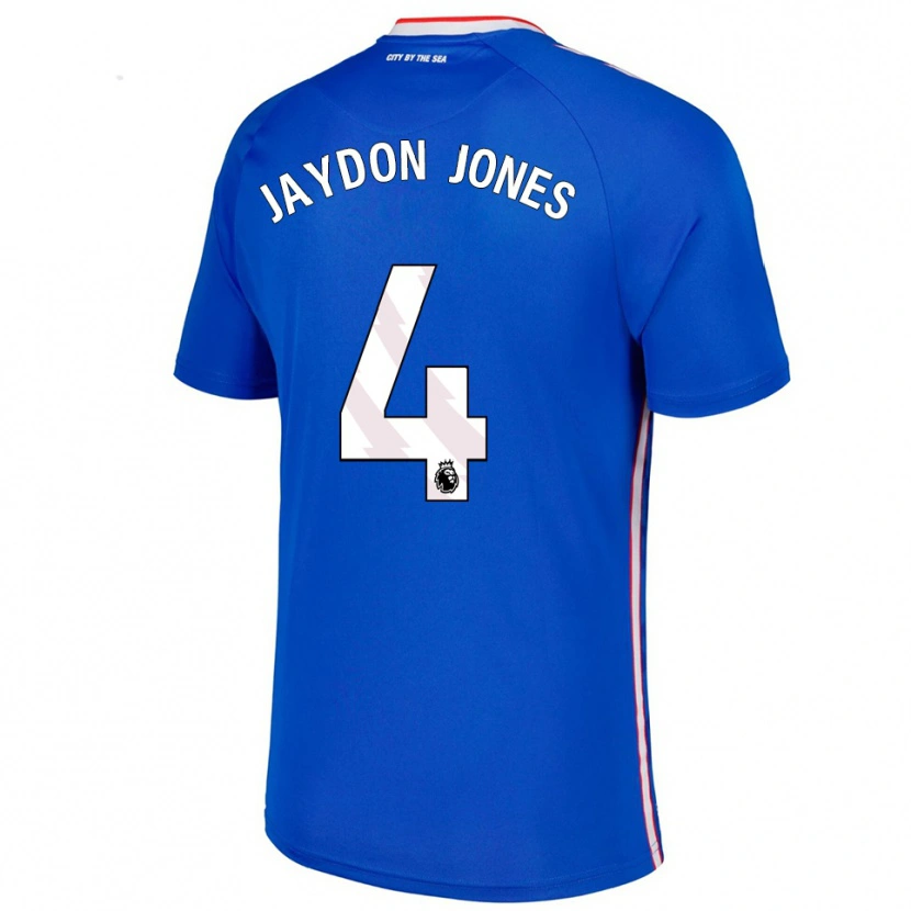 Danxen Kinder Jaydon Jones #4 Blau Weiß Auswärtstrikot Trikot 2025/26 T-Shirt