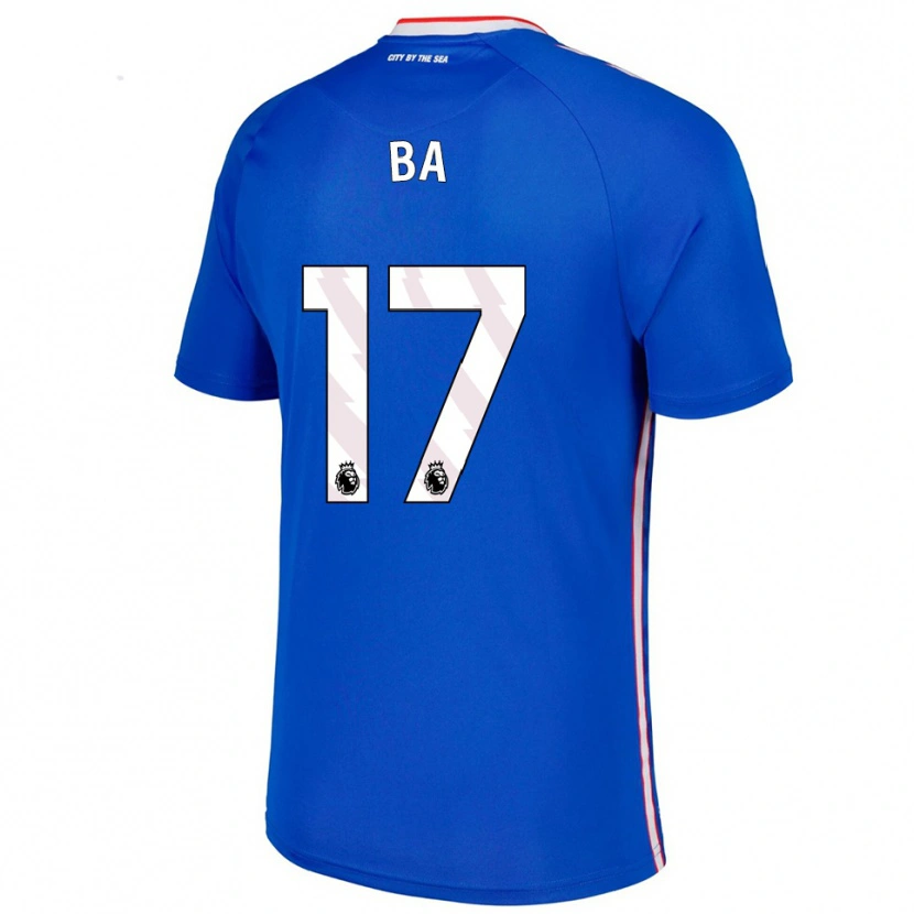 Danxen Kinder Abdoullah Ba #17 Blau Weiß Auswärtstrikot Trikot 2025/26 T-Shirt