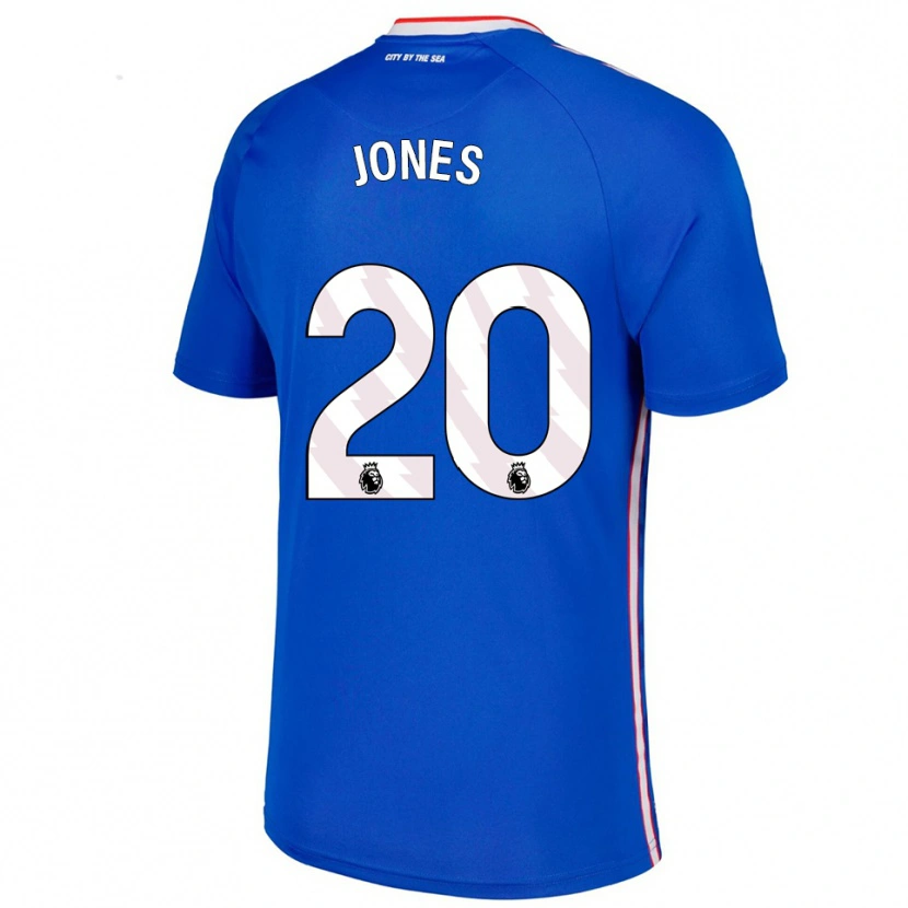 Danxen Kinder Ellen Jones #20 Blau Weiß Auswärtstrikot Trikot 2025/26 T-Shirt