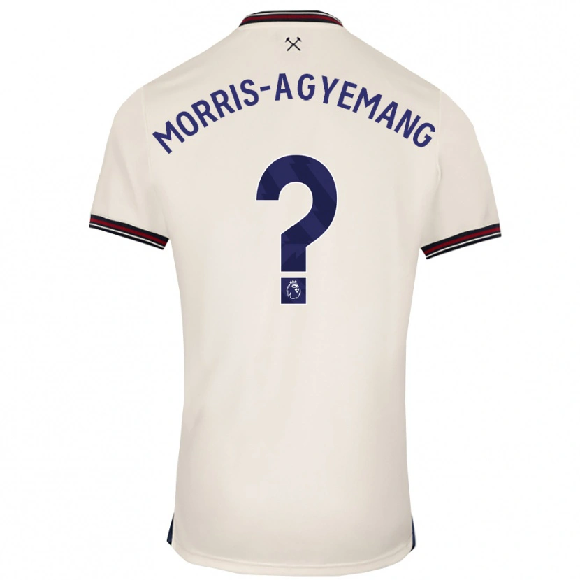 Danxen Kinder Reggie Morris-Agyemang #0 Creme Weiß Auswärtstrikot Trikot 2025/26 T-Shirt