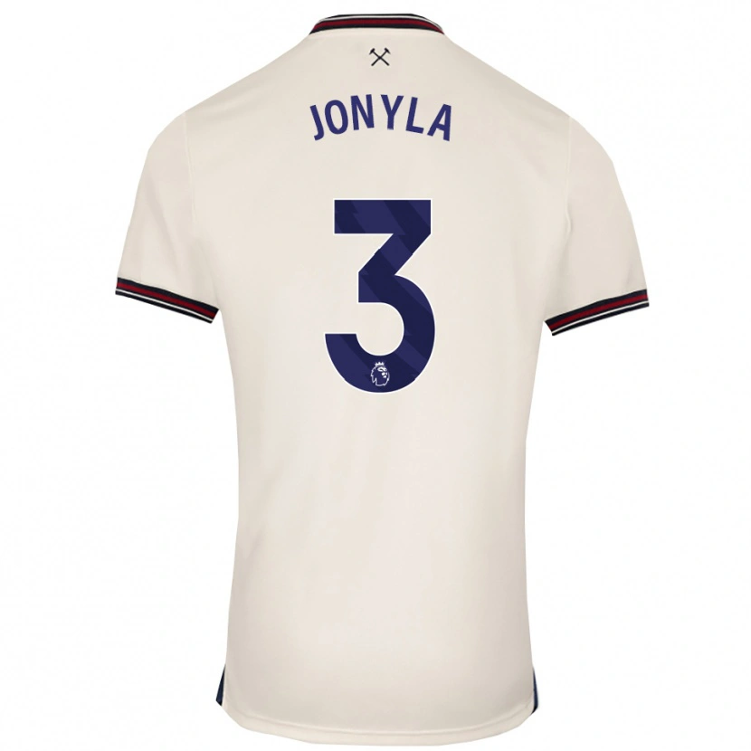 Danxen Kinder Tomas Jonyla #3 Creme Weiß Auswärtstrikot Trikot 2025/26 T-Shirt