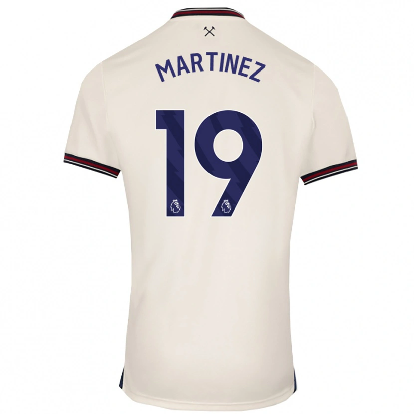 Danxen Kinder Shekiera Martinez #19 Creme Weiß Auswärtstrikot Trikot 2025/26 T-Shirt