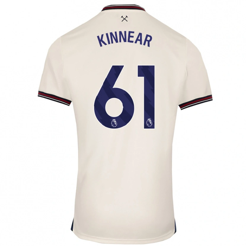 Danxen Kinder Brian Kinnear #61 Creme Weiß Auswärtstrikot Trikot 2025/26 T-Shirt