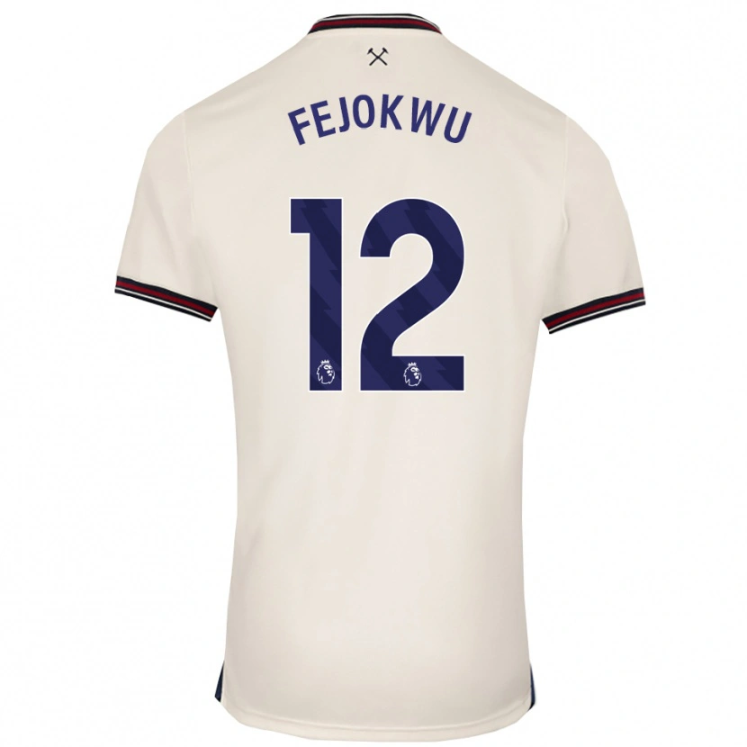Danxen Kinder Emmanuel Fejokwu #12 Creme Weiß Auswärtstrikot Trikot 2025/26 T-Shirt