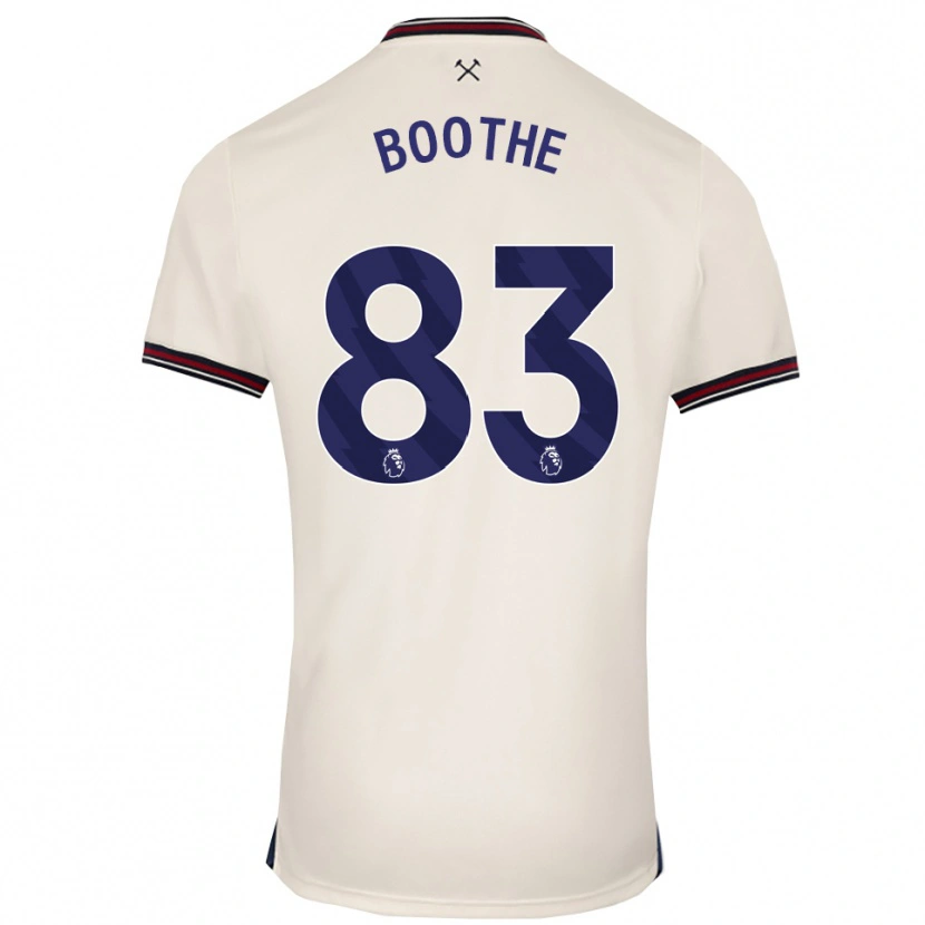 Danxen Kinder Sebastian Boothe #83 Creme Weiß Auswärtstrikot Trikot 2025/26 T-Shirt