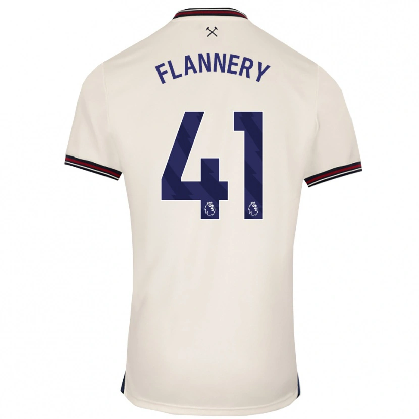 Danxen Kinder Keira Flannery #41 Creme Weiß Auswärtstrikot Trikot 2025/26 T-Shirt