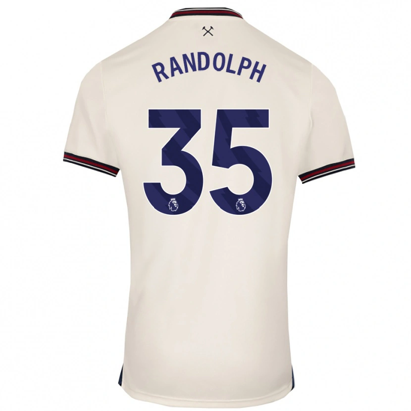 Danxen Kinder Darren Randolph #35 Creme Weiß Auswärtstrikot Trikot 2025/26 T-Shirt
