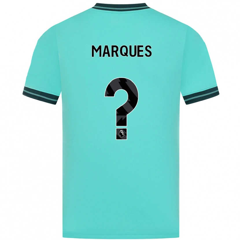 Danxen Kinder Christian Marques #0 Himmelblau Grün Auswärtstrikot Trikot 2025/26 T-Shirt