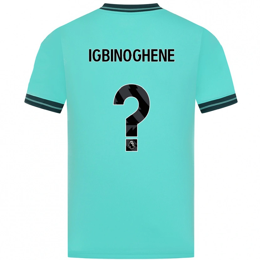 Danxen Kinder Testimony Igbinoghene #0 Himmelblau Grün Auswärtstrikot Trikot 2025/26 T-Shirt