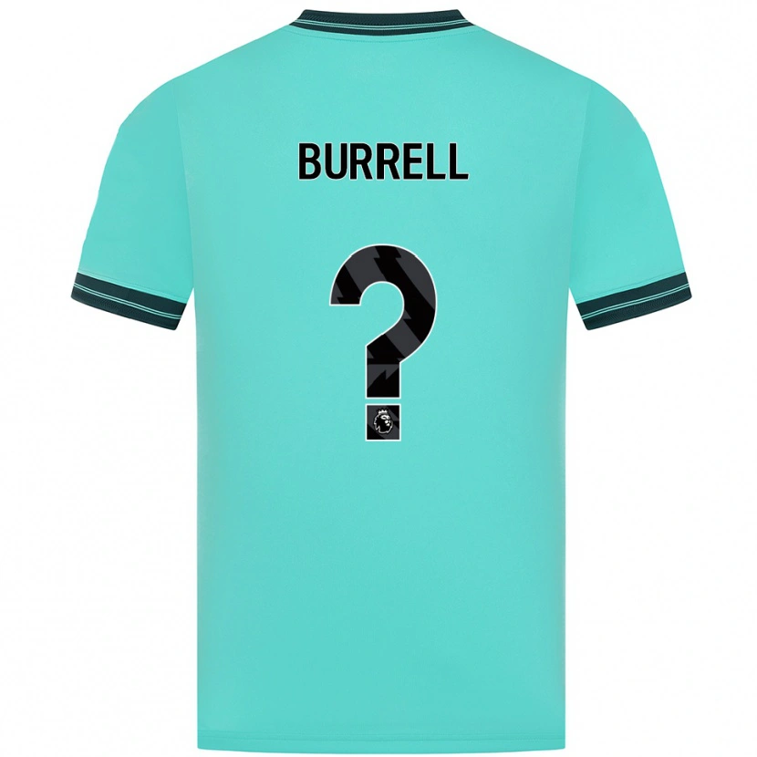 Danxen Kinder Ackeme Francis Burrell #0 Himmelblau Grün Auswärtstrikot Trikot 2025/26 T-Shirt