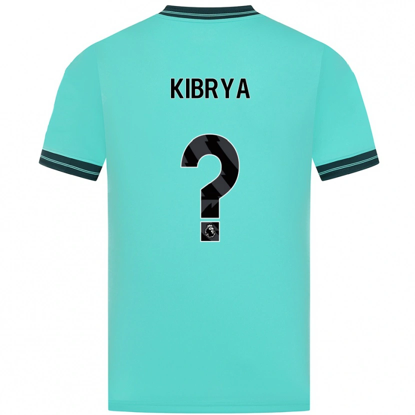 Danxen Kinder Lucas Kibrya #0 Himmelblau Grün Auswärtstrikot Trikot 2025/26 T-Shirt