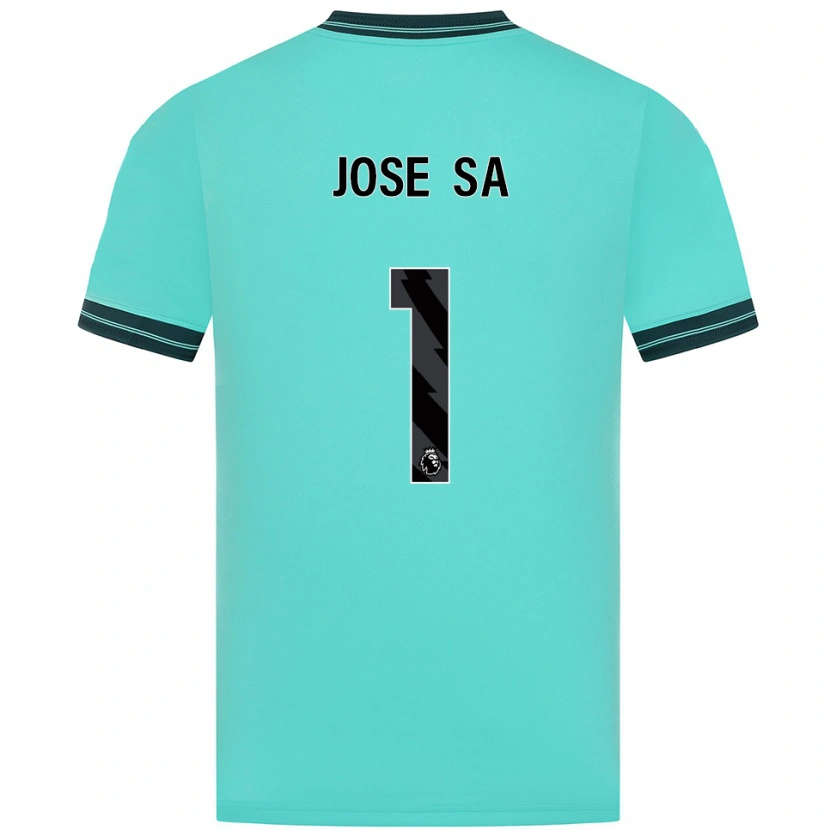 Danxen Kinder José Sá #1 Himmelblau Grün Auswärtstrikot Trikot 2025/26 T-Shirt