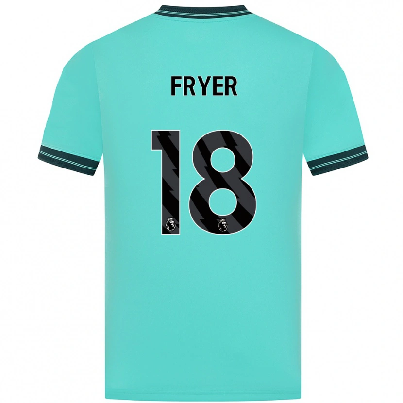 Danxen Kinder Hannah Fryer #18 Himmelblau Grün Auswärtstrikot Trikot 2025/26 T-Shirt