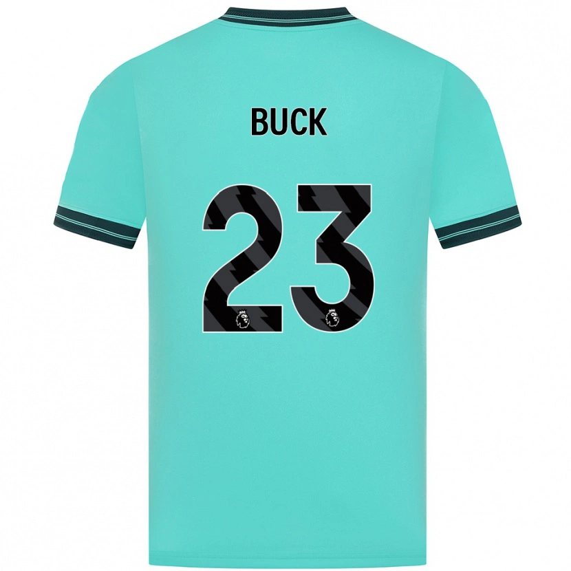 Danxen Kinder Alex Buck #23 Himmelblau Grün Auswärtstrikot Trikot 2025/26 T-Shirt