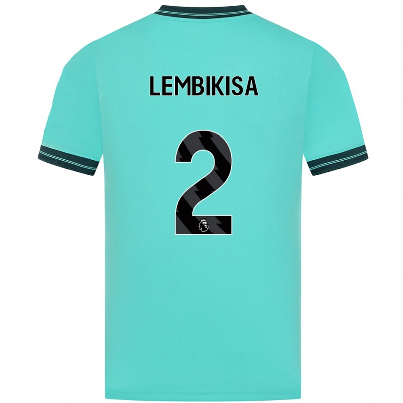 Danxen Kinder Dexter Lembikisa #2 Himmelblau Grün Auswärtstrikot Trikot 2025/26 T-Shirt