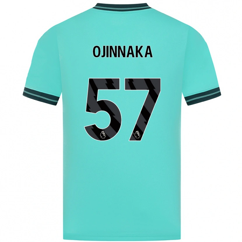 Danxen Kinder Temple Ojinnaka #57 Himmelblau Grün Auswärtstrikot Trikot 2025/26 T-Shirt