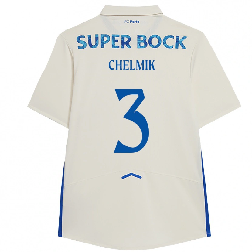 Danxen Kinder Chelmik #3 Weiß Blau Ausweichtrikot Trikot 2025/26 T-Shirt