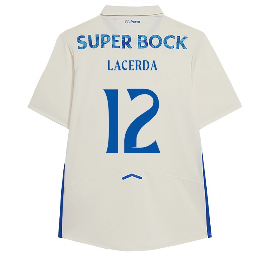 Danxen Kinder Lacerda #12 Weiß Blau Ausweichtrikot Trikot 2025/26 T-Shirt
