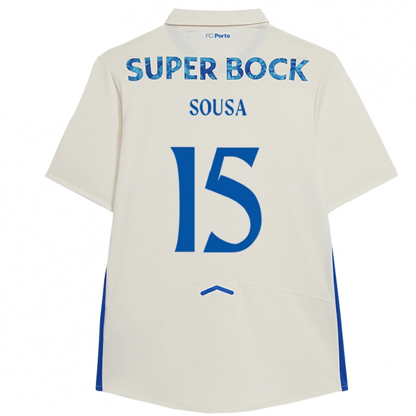 Danxen Kinder Vasco Sousa #15 Weiß Blau Ausweichtrikot Trikot 2025/26 T-Shirt