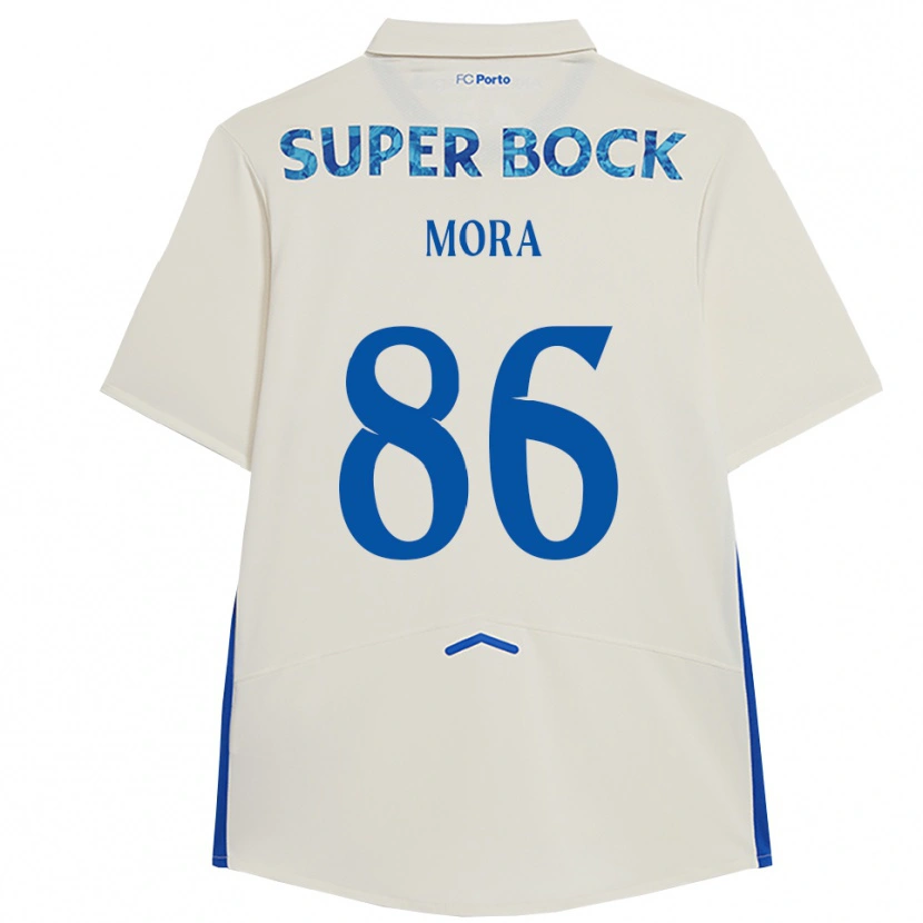 Danxen Kinder Rodrigo Mora #86 Weiß Blau Ausweichtrikot Trikot 2025/26 T-Shirt