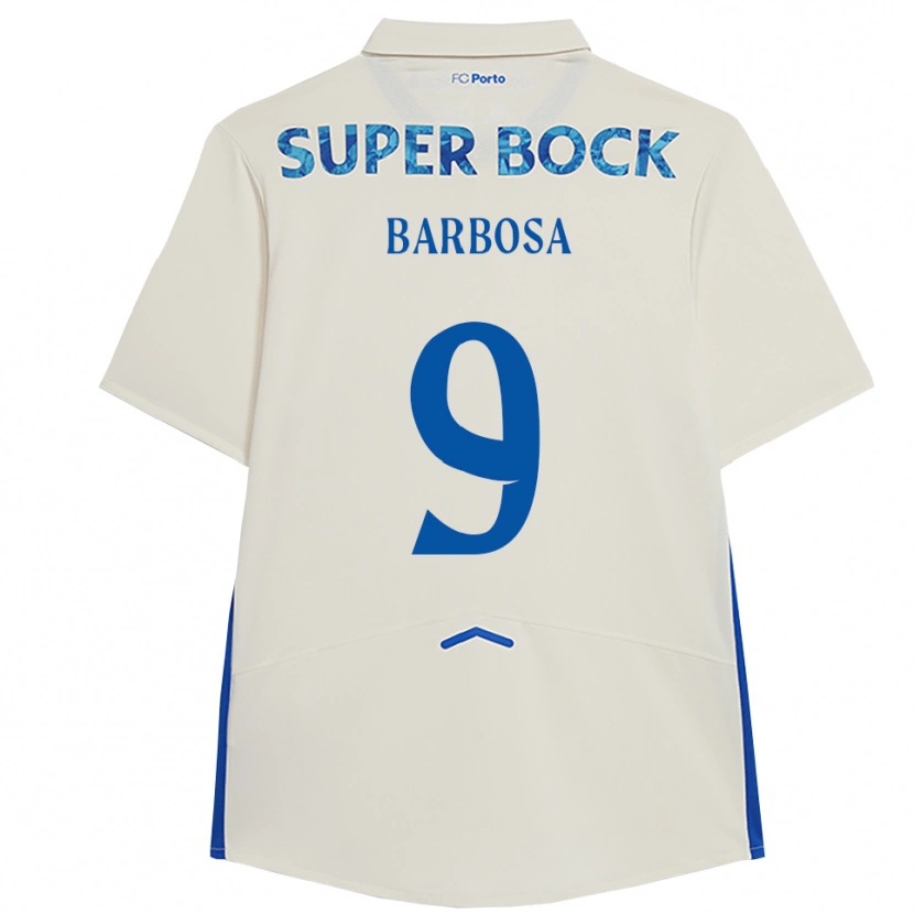 Danxen Kinder Rodrigo Barbosa #9 Weiß Blau Ausweichtrikot Trikot 2025/26 T-Shirt