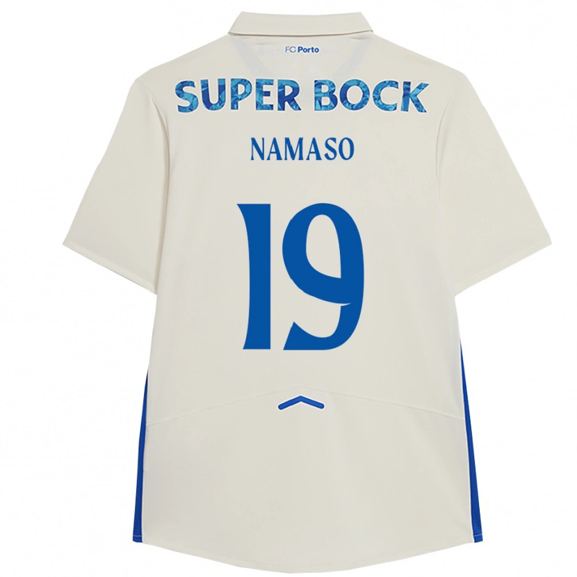 Danxen Kinder Danny Namaso #19 Weiß Blau Ausweichtrikot Trikot 2025/26 T-Shirt