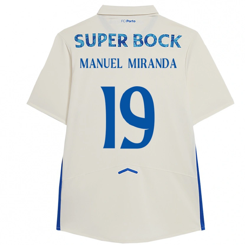 Danxen Kinder Manuel Miranda #19 Weiß Blau Ausweichtrikot Trikot 2025/26 T-Shirt