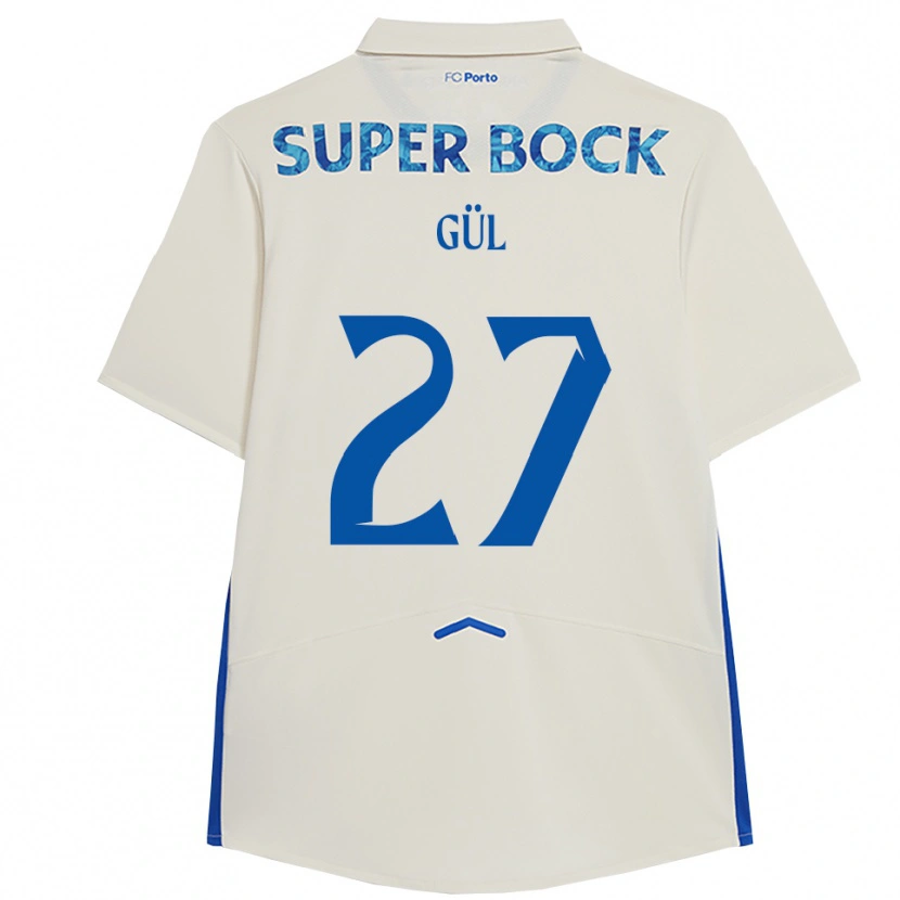 Danxen Kinder Deniz Gül #27 Weiß Blau Ausweichtrikot Trikot 2025/26 T-Shirt