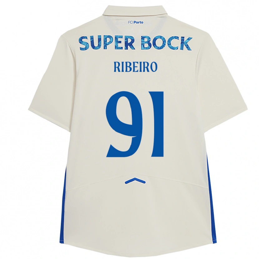 Danxen Kinder Gonçalo Ribeiro #91 Weiß Blau Ausweichtrikot Trikot 2025/26 T-Shirt