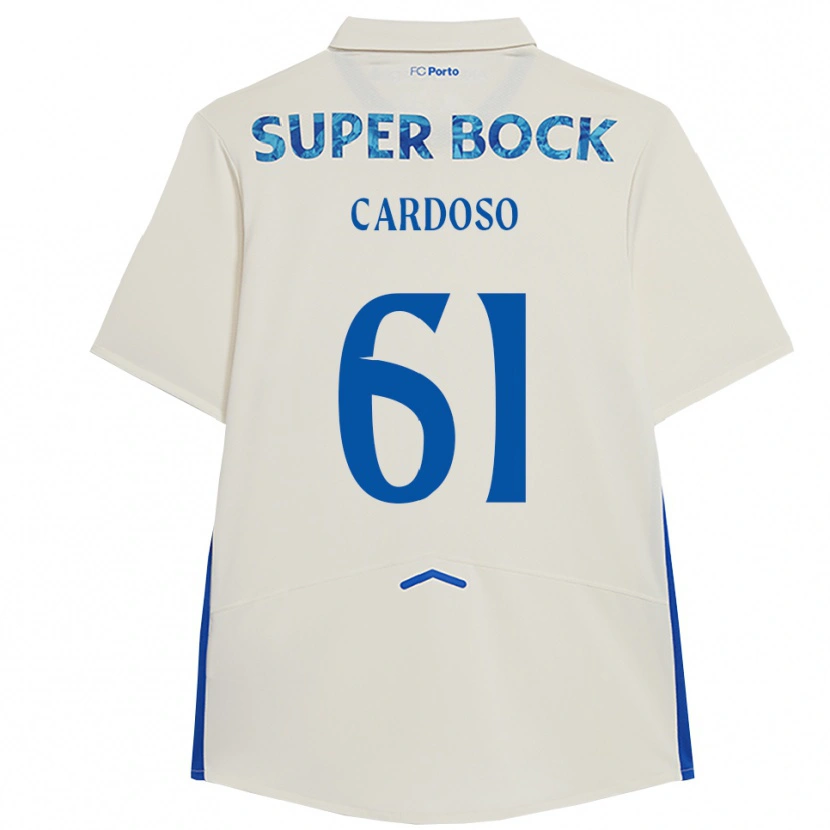 Danxen Kinder Ivan Cardoso #61 Weiß Blau Ausweichtrikot Trikot 2025/26 T-Shirt