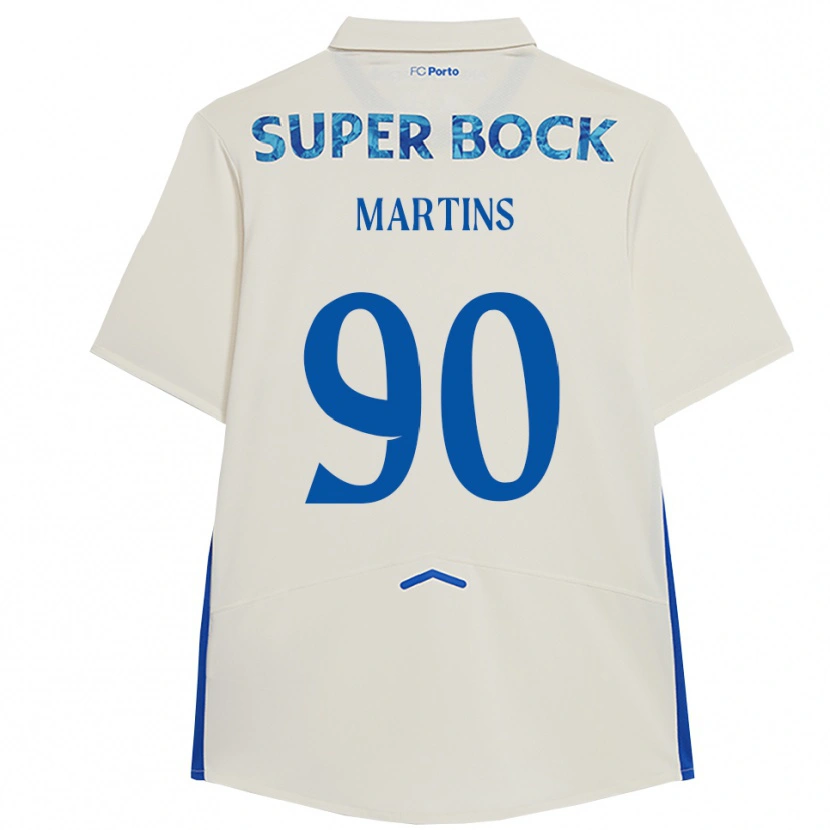 Danxen Kinder Gil Martins #90 Weiß Blau Ausweichtrikot Trikot 2025/26 T-Shirt