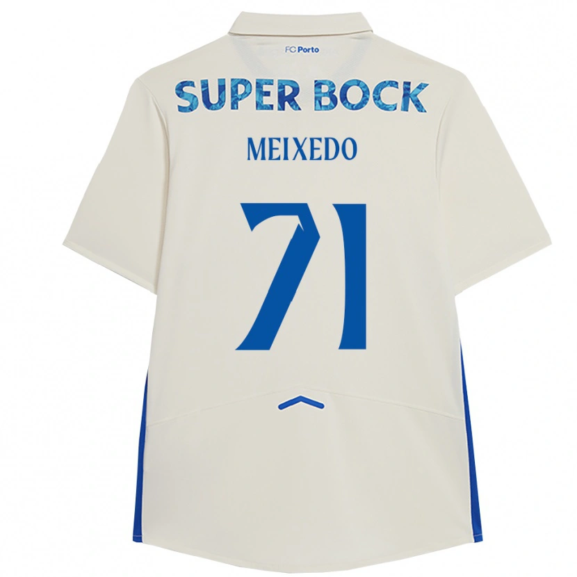 Danxen Kinder Francisco Meixedo #71 Weiß Blau Ausweichtrikot Trikot 2025/26 T-Shirt