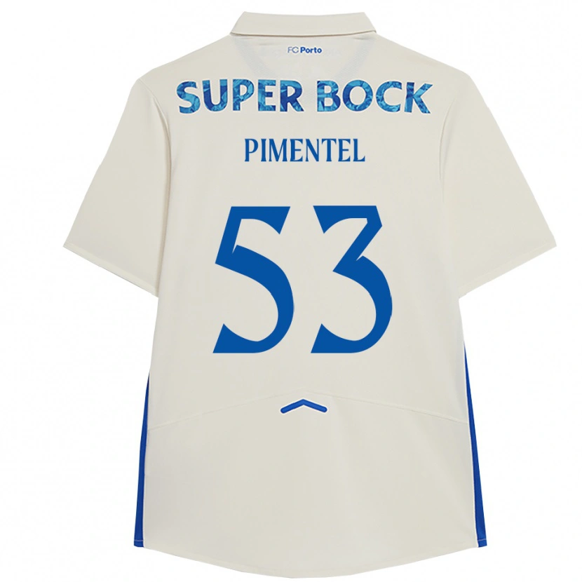 Danxen Kinder Eric Pimentel #53 Weiß Blau Ausweichtrikot Trikot 2025/26 T-Shirt
