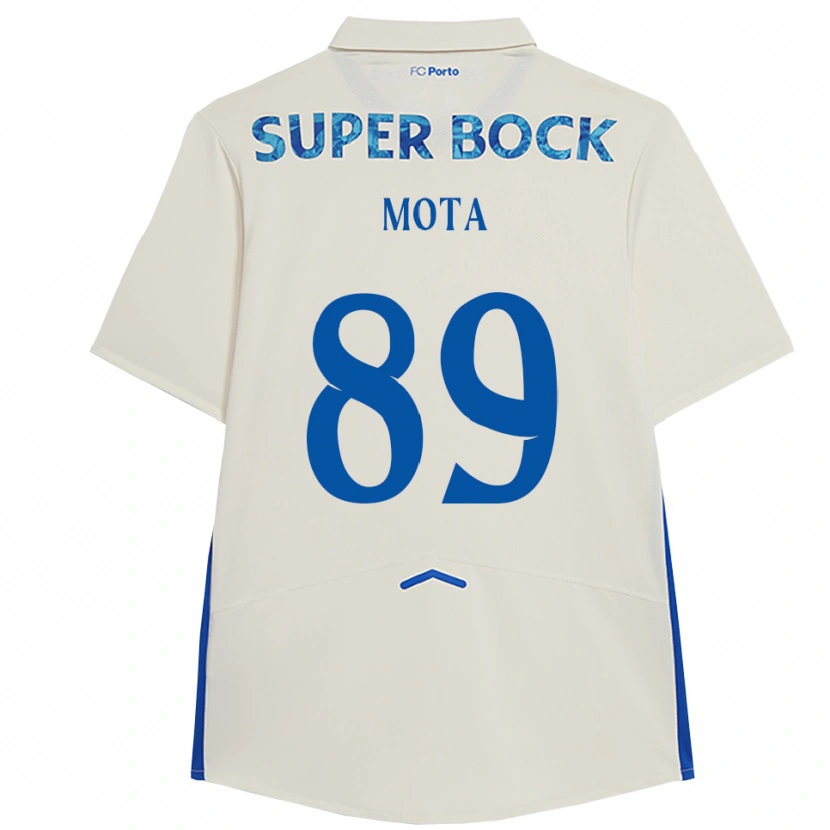 Danxen Kinder Luís Mota #89 Weiß Blau Ausweichtrikot Trikot 2025/26 T-Shirt