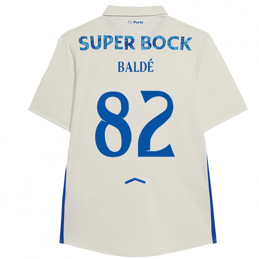 Danxen Kinder Alfa Baldé #82 Weiß Blau Ausweichtrikot Trikot 2025/26 T-Shirt