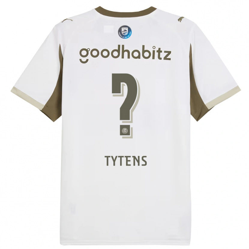 Danxen Kinder Renzo Tytens #0 Weiß Grau Ausweichtrikot Trikot 2025/26 T-Shirt